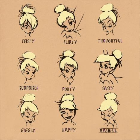 Tinkerbell Faces Disney Faries Card £1.99